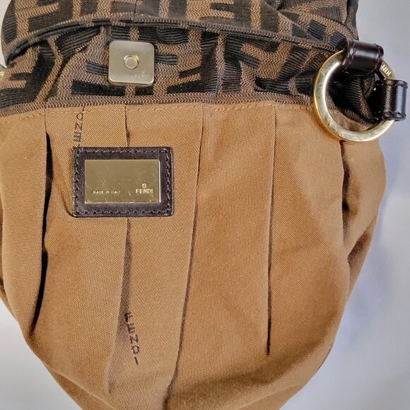 LIKE NEW FENDI Zucca Canvas mini Hand Bag - Picture 10 of 12